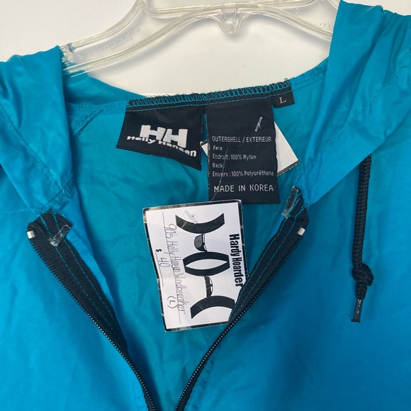 ‘90s Helly Hansen Teal Windbreaker Jacket - Picture 2 of 6